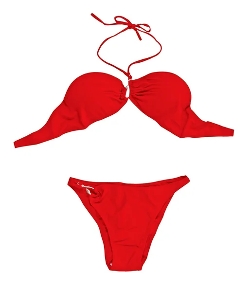 Czerwony strój kąpielowy — Zdjęcie stockowe