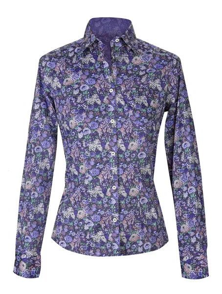 Camisa de flores azules — Foto de Stock