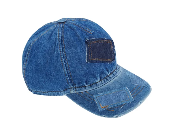 Jeans peaked cap — Stock Photo, Image