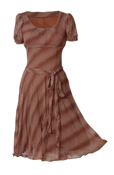 브라운 드레스 — 스톡 사진