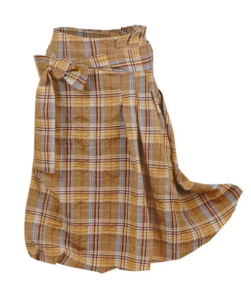 Kostkovaná sukně — Stock fotografie
