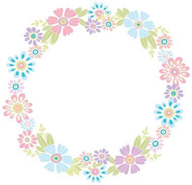 çiçek çerçeve. tatil için davetler için tasarlanmış