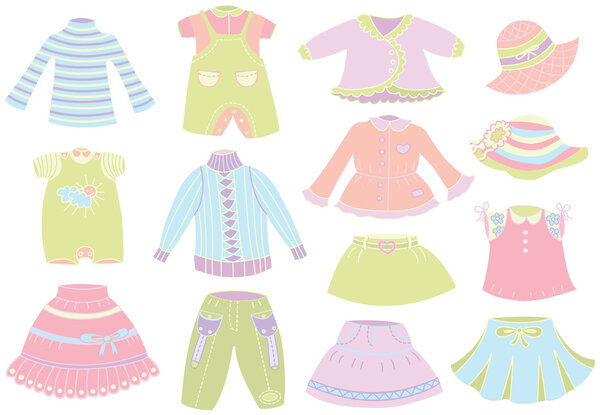 коллекция летней детской одежды
