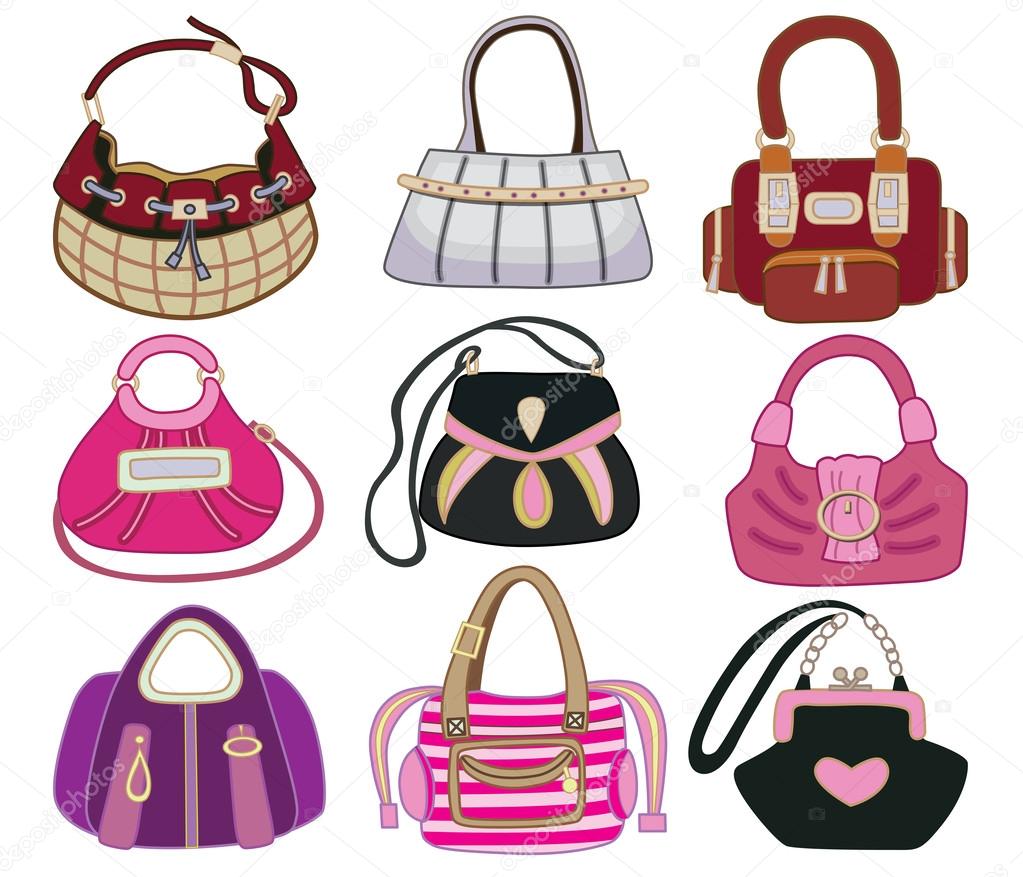 collection og fashion handbag (vector illustration)