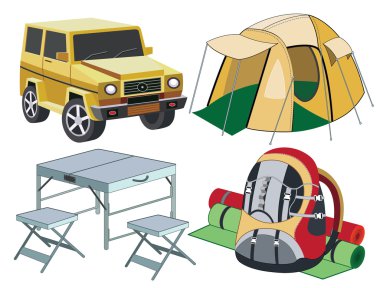 Set of travel icons vector Set of travel icons vector