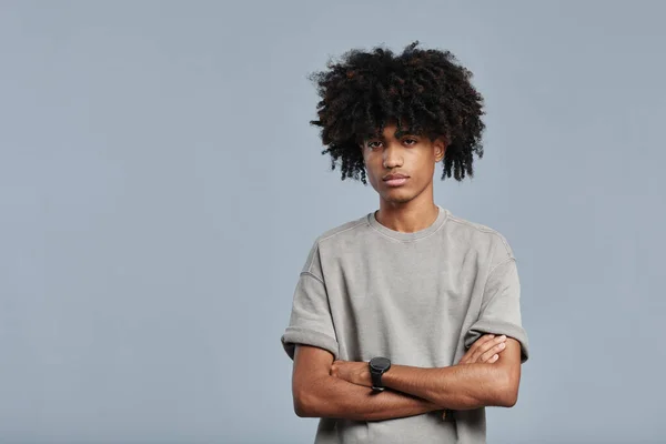 非洲裔美国青少年的肖像最小 — 图库照片