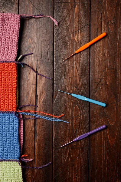 Хобби вязание фона — стоковое фото