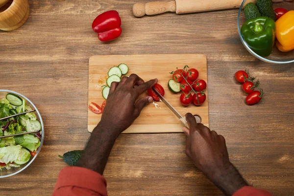 Découpe de légumes frais Contexte — Photo