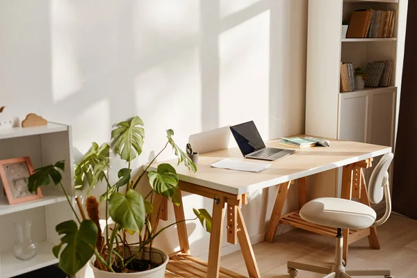 Hangulatos íróasztal munkahely a Napfényben — Stock Fotó