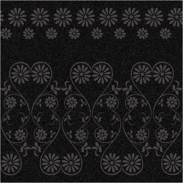 Vintage patrón de flores rústicas sobre un fondo gris — Vector de stock