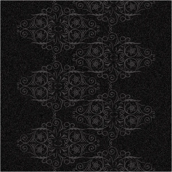 灰色の背景にヴィンテージの素朴な渦巻きパターン — ストックベクタ
