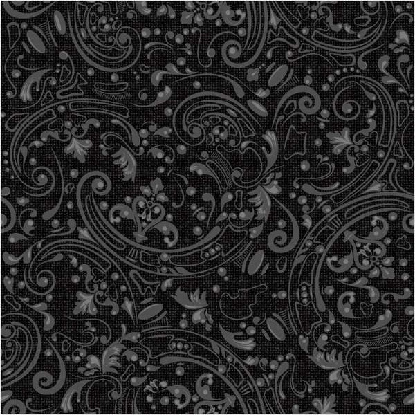 Abstracte naadloze patroon op een textiel grijze achtergrond — Stockvector