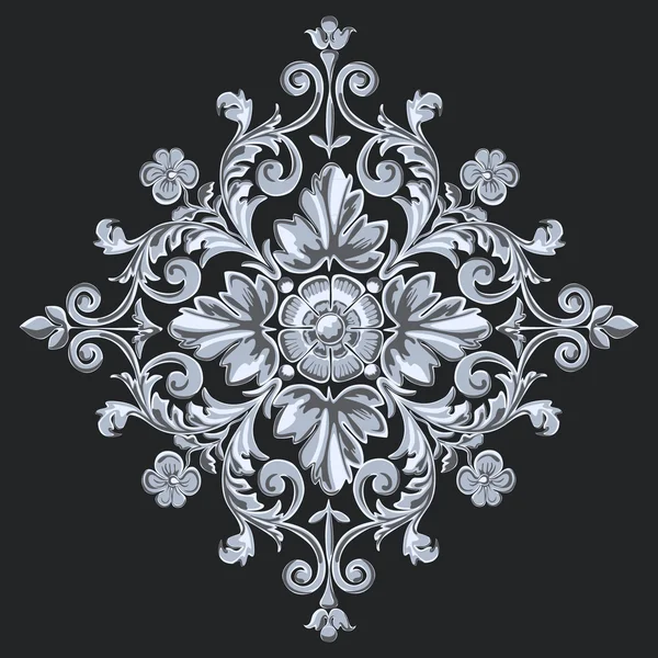 Kwiatowy ornament mieszając, elementy projektowania kwiatów, liści — Wektor stockowy