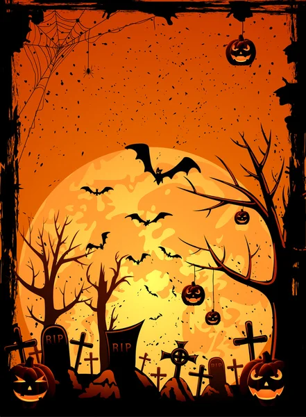 Halloween achtergrond — Stockvector