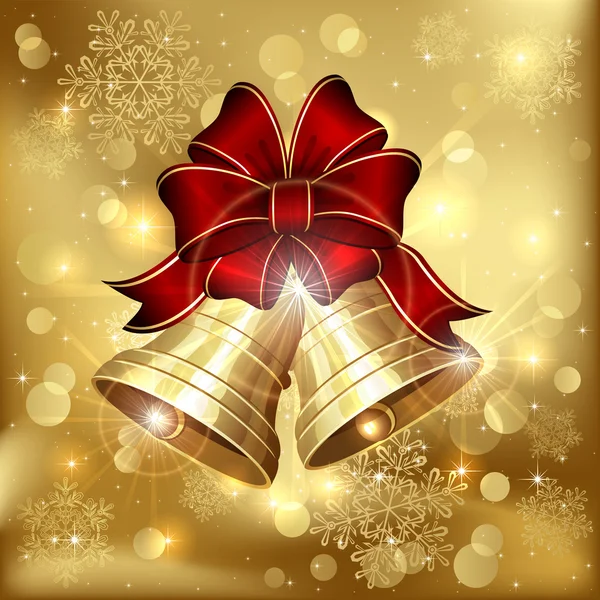 Deux cloches de Noël — Image vectorielle