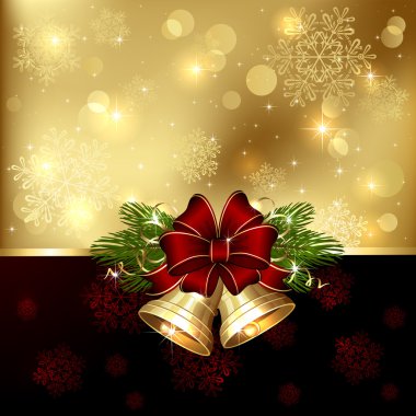 Noel arka planında çanlar