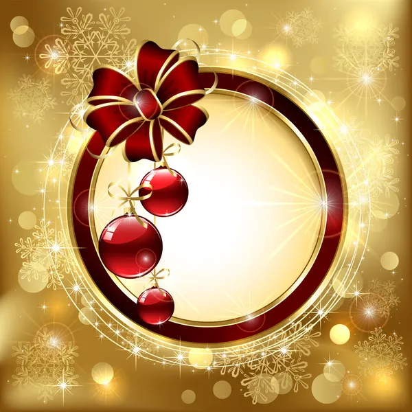 Arc avec boules de Noël — Image vectorielle