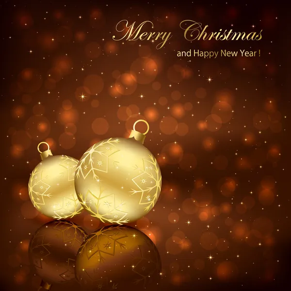 Deux boules de Noël — Image vectorielle