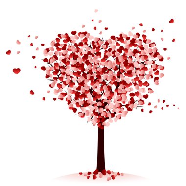 Love tree clipart