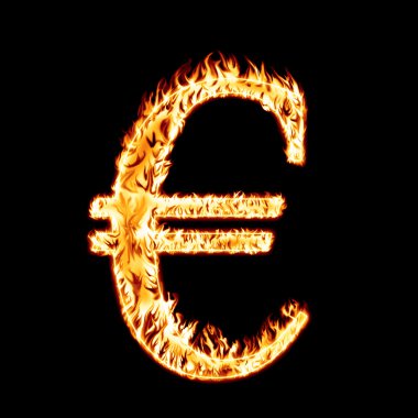 bir yangında Euro