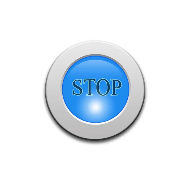 Drukknop stop — Stockfoto