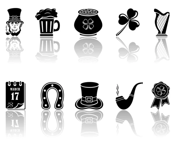 Patricks Day icons — Stock Vector