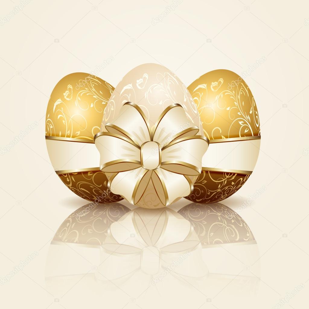 Three Easter eggs