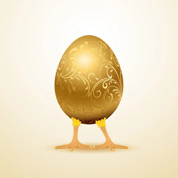 Huevo de oro — Vector de stock