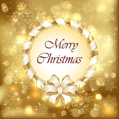 Altın Noel arkaplanı