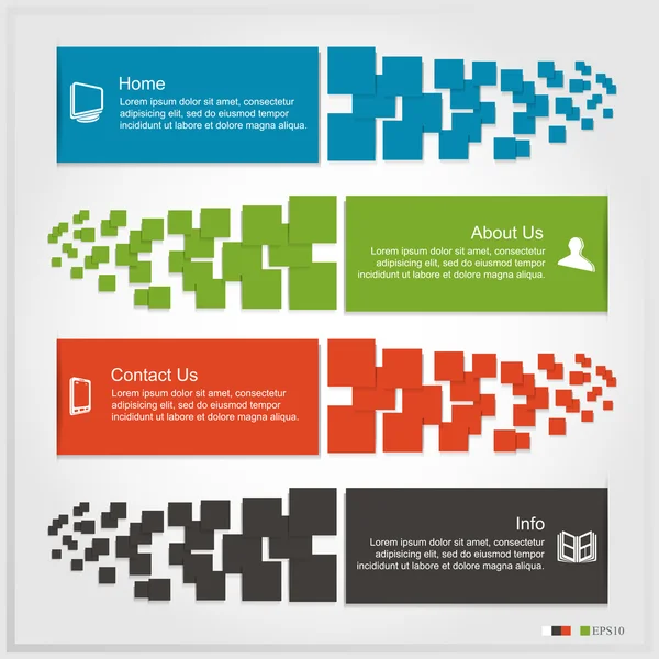 Conjunto de infografías — Archivo Imágenes Vectoriales