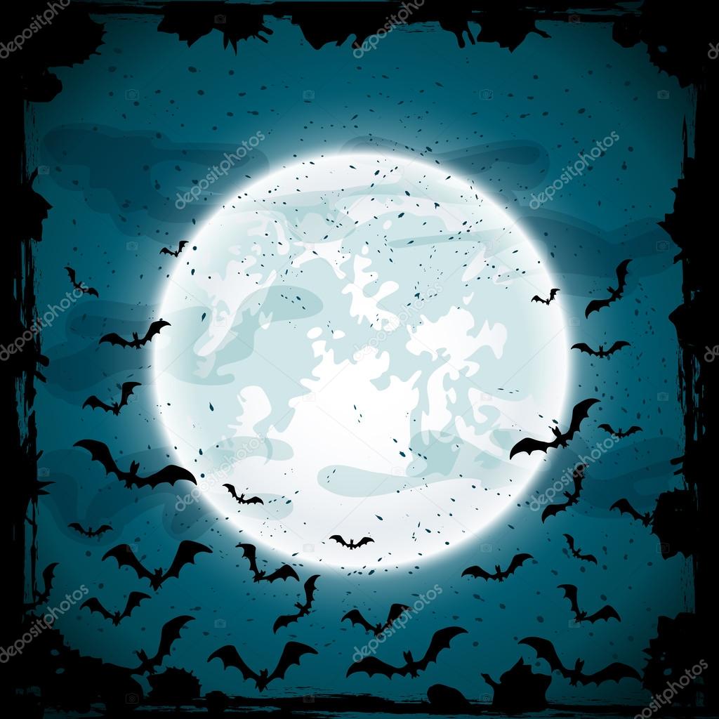 Moon and bats