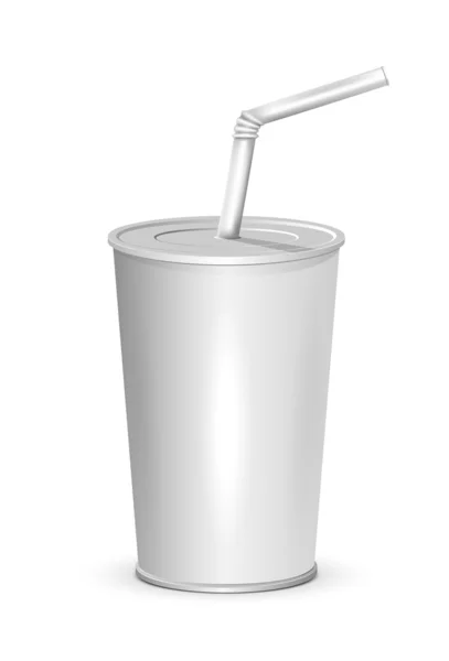 Plastic cup — Stock Vector