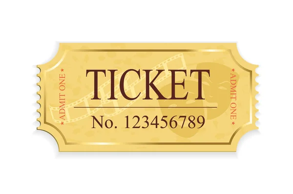Cinema ticket — Stock Vector