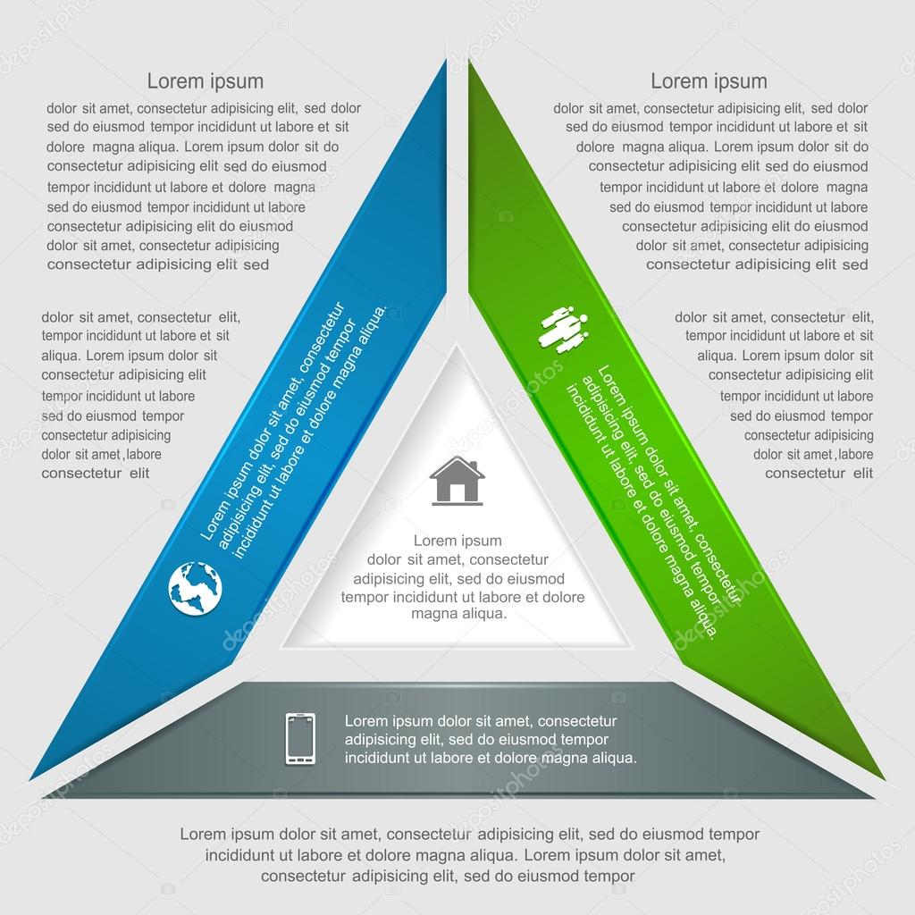 Triangular infographic