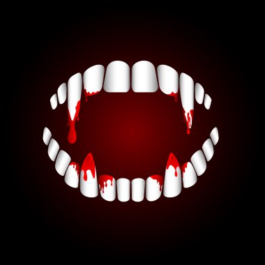 Vampire teeth clipart