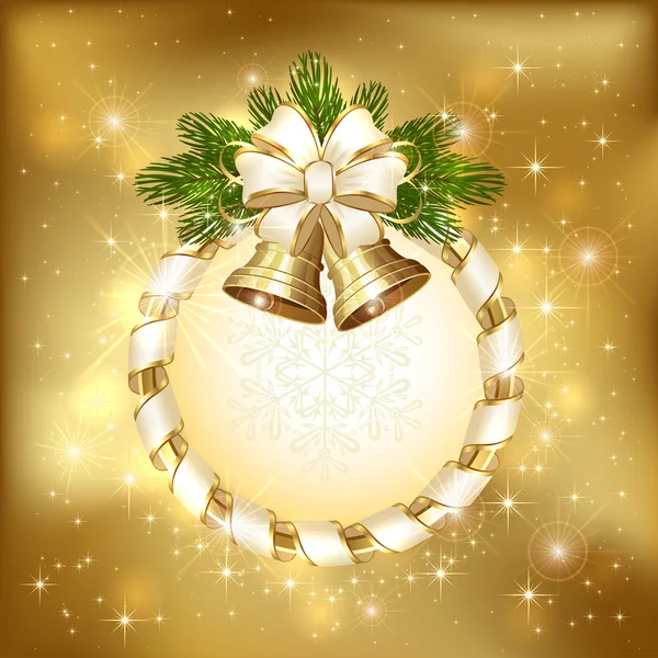 Cloches de Noël brillantes — Image vectorielle