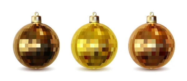 Ensemble de boules de Noël — Image vectorielle