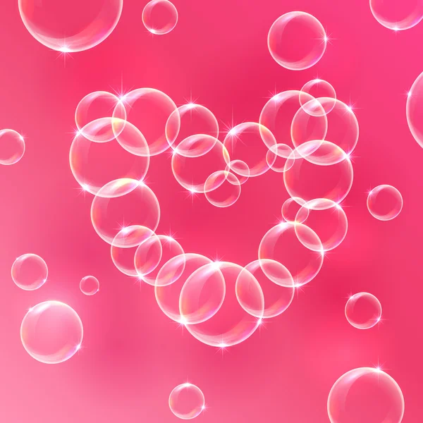 Coeur de la bulle — Image vectorielle