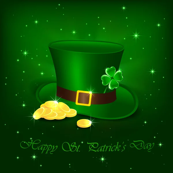 Patrick day hat — Stock Vector