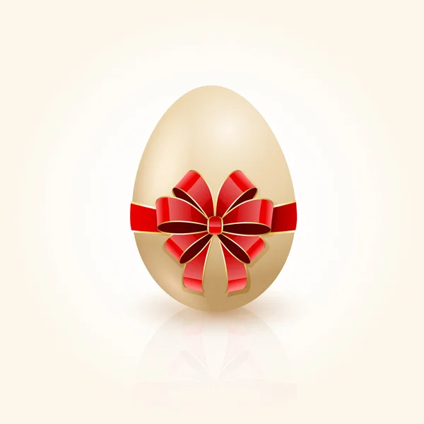 Κόκκινο τόξο σε αυγό του Πάσχα — Διανυσματικό Αρχείο