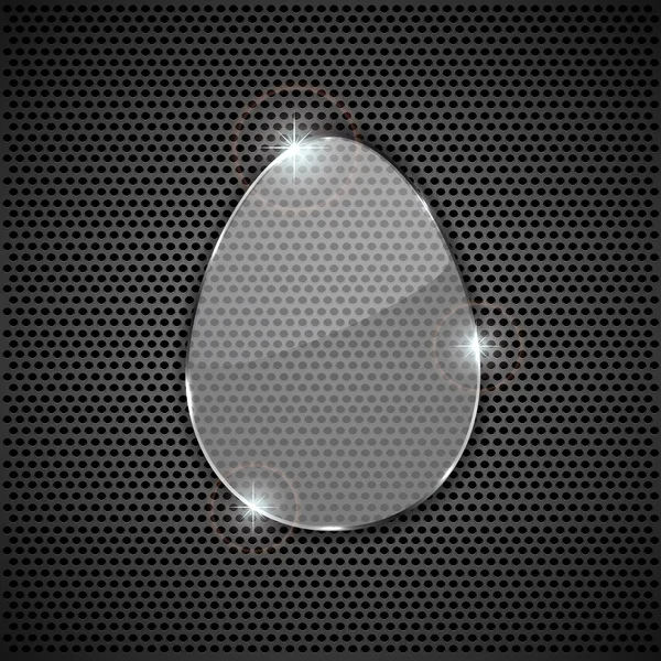 Uovo di Pasqua di vetro — Vettoriale Stock
