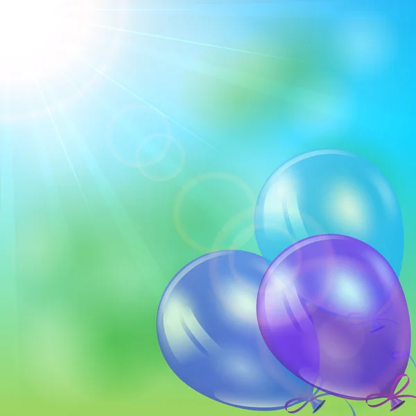 Balony v nebi — Stockový vektor