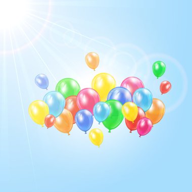 Gökyüzünde balonlar