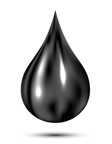 Gota negra — Vector de stock