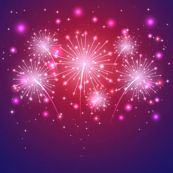 Violet firework — Stock Vector