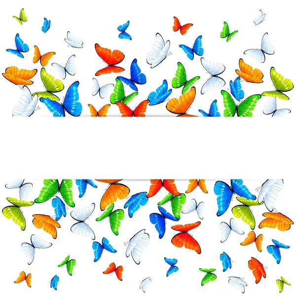 Butterflies background — Stock Vector