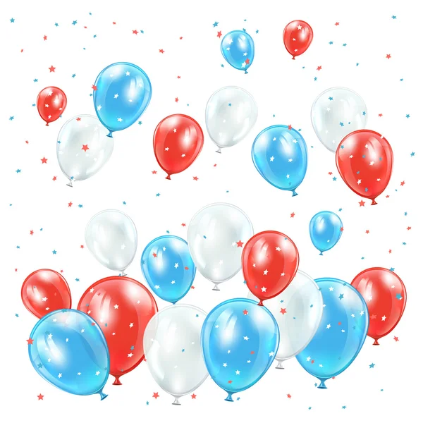 Ballons du jour de l'indépendance — Image vectorielle