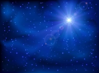 Star in the sky clipart