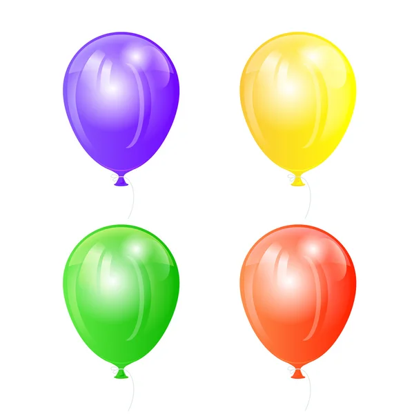 Conjunto de balões — Vetor de Stock
