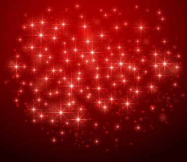 Kırmızı yıldızlı arka plan